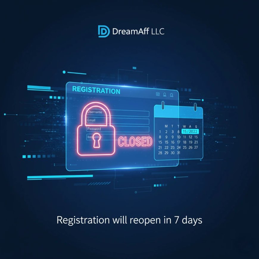 🚨 Important Update: DreamAff Registration Temporarily Closed for 7 Days