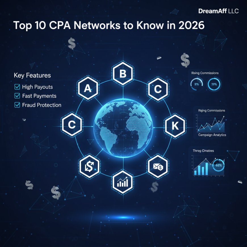 📊Global Top 10 CPA Networks to Know in 2026 | DreamAff LLC