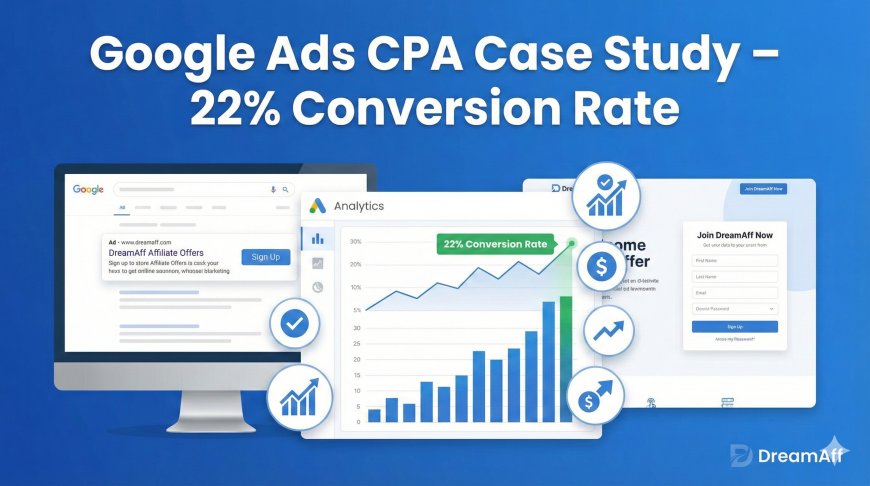 Google Ads CPA Case Study: How a DreamAff Affiliate Achieved a 22% Conversion Rate with High-Intent Search Traffic